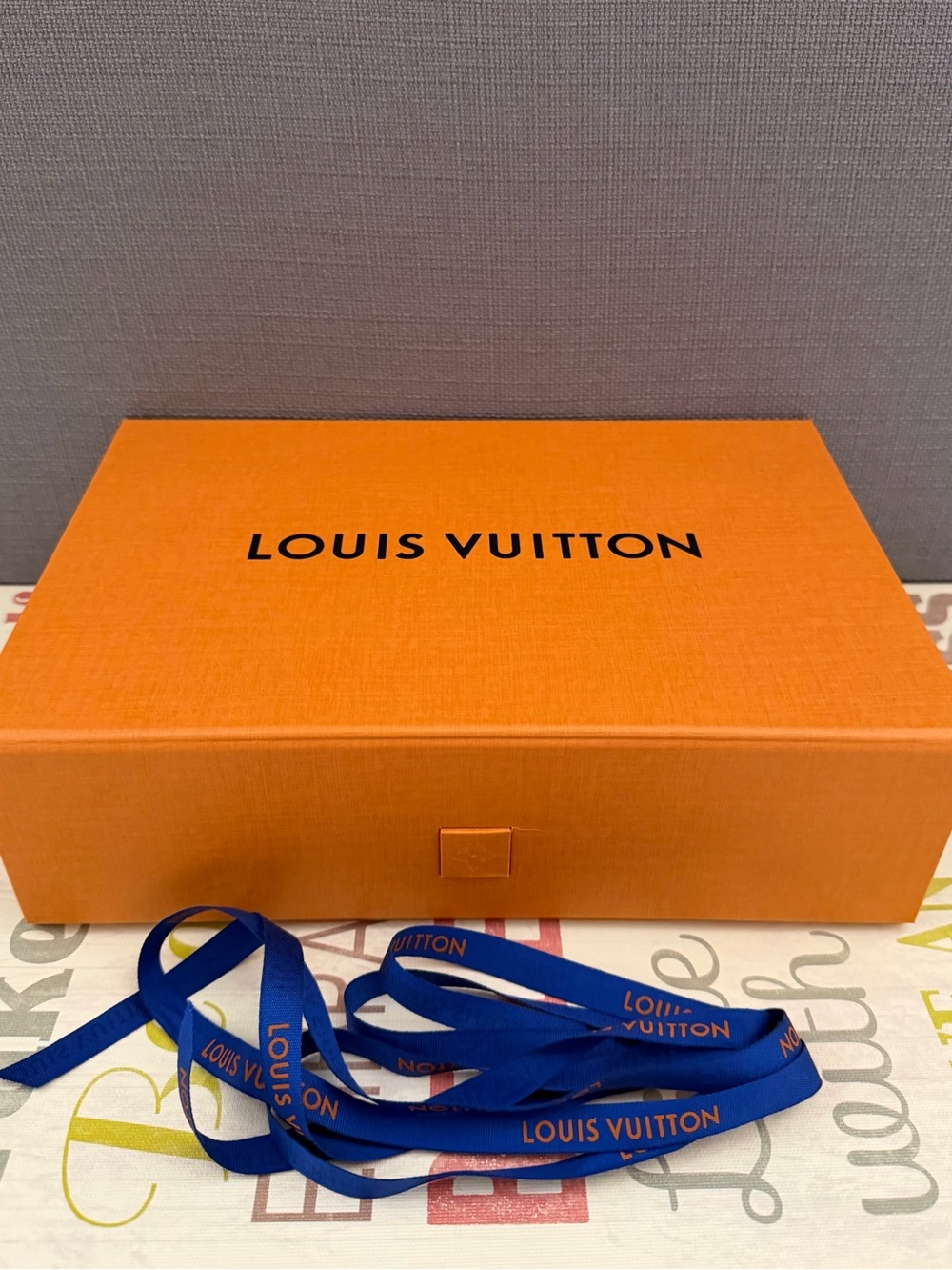 Louis Vuitton Gift Box Ribbon New 10.75” x 7” x 3.5”